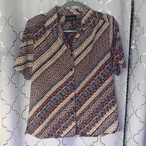 Donnkenny Classics Button Down Blouse